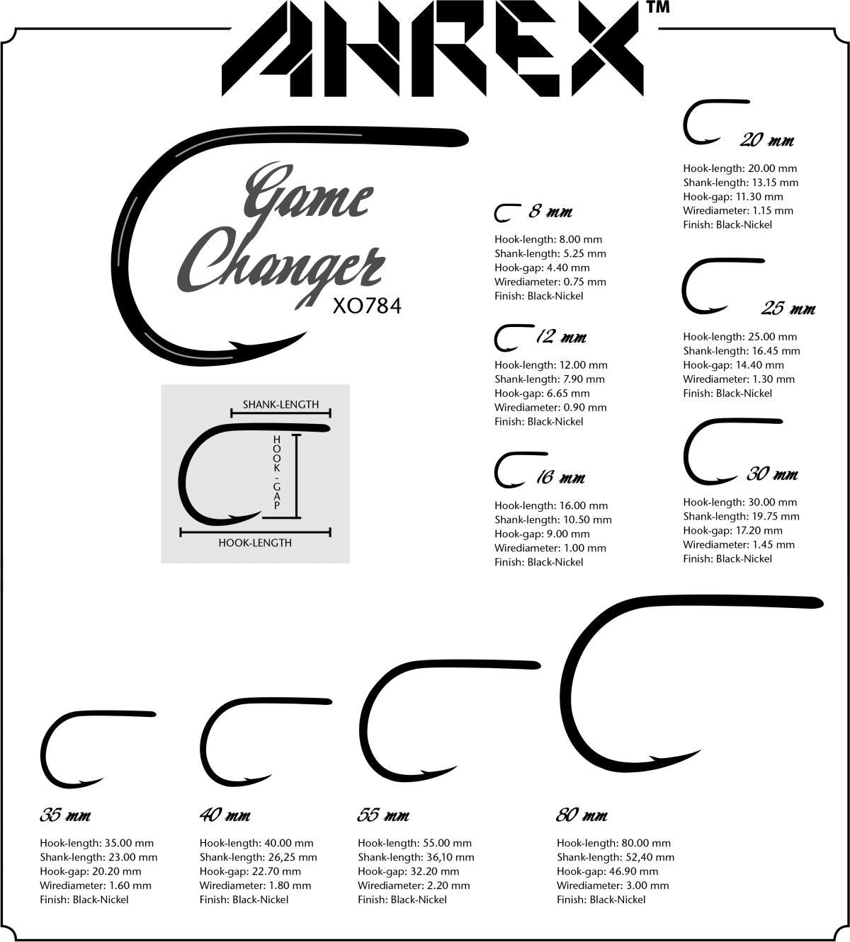 AHREX BULK PACK BC GAME CHANGER HOOK